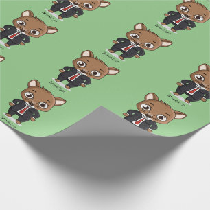 Cute råtta tecknad illustration presentpapper
