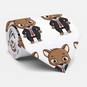 Cute råtta tecknad illustration slips