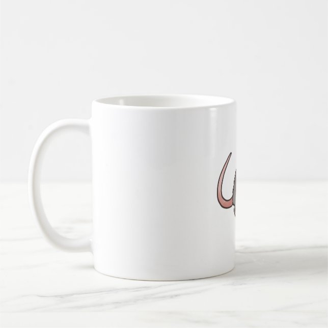 Cute Råtta teckning Kaffemugg (Vänster)