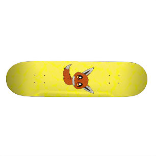 Cute räv mini skateboard bräda 18,7 cm