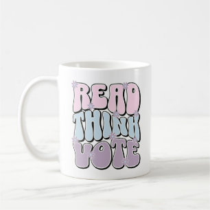 Cute Read Tänka Omröstning Presidentval 2024 Kaffemugg