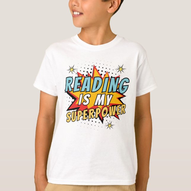 Cute Reading är min superpower-Barn T Shirt (Framsida)