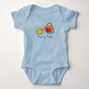 Cute Reading Bokar Bibliotek Kids Tecknad T Shirt