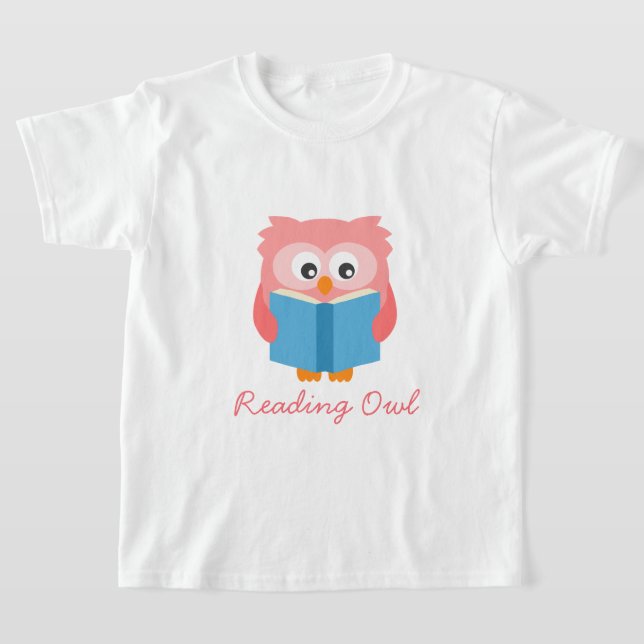 Cute reading uggla T-Shirt (Laydown)
