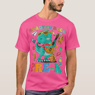 Cute Ready to Rock PreK Dinosaur Rock Back to Scho T Shirt