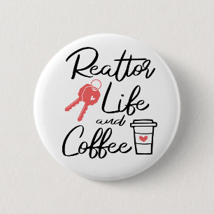 Cute Real Gods Agent Broker Coffee Älskare Realto Knapp
