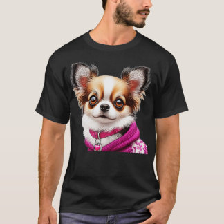 Cute Realistic Chihuahua Sketch 3 T Shirt