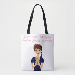 Cute Realtor Tote Tygkasse