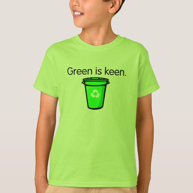 Cute Recycling Shirt för barn T-shirt (Framsida)