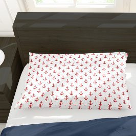 Cute Red Anchors Mönster