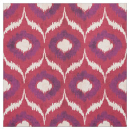 Cute red and lila ikat tribal mönster tyg