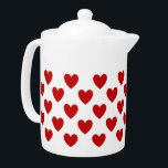 Cute Red and White Hearts Mönster<br><div class="desc">Mini röda hjärtan i polka punkt stil mönster skapar söta gåvor och décor.</div>