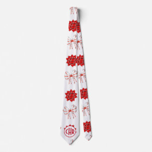 Cute Red and White Ribbon Vit bakgrund Slips