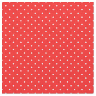 Cute Red-bakgrund och vita prickar, underbara jula Tyg
