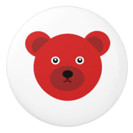 Cute Red Bear Knopp