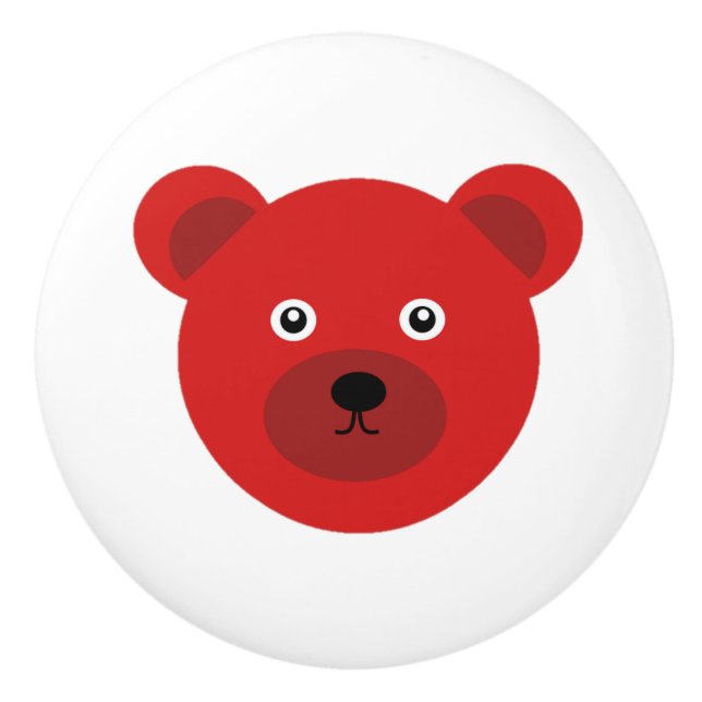 Cute Red Bear Knopp (Framsidan)