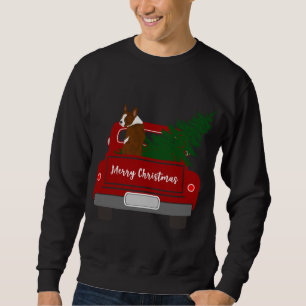 Cute Red Boston Terrier - julklapp Lång Ärmad Tröja