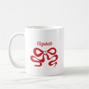 Cute Red Bow Kaffemugg