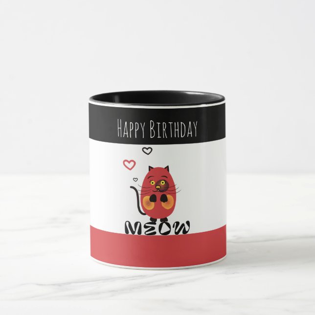 Cute Red cat Mugg (Center)