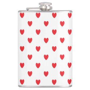 Cute Red Doodle Hearts White Classy Elegant 2022 Fickplunta