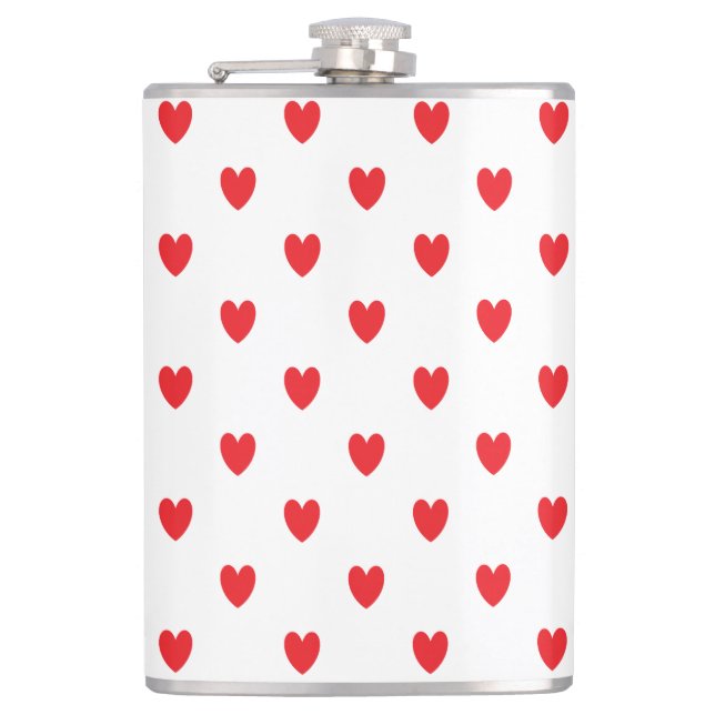 Cute Red Doodle Hearts White Classy Elegant 2022 Fickplunta (Framsidan)