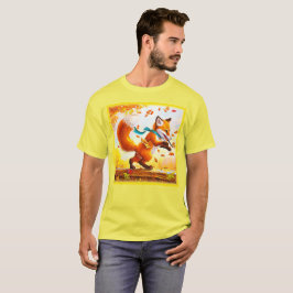 Cute Red Fox i målning av fallsäsong. Köp nu T Shirt