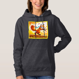 Cute Red Fox i målning av fallsäsong. Köp nu T Shirt
