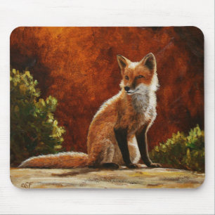 Cute Red Fox Sitta i Sol Musmatta