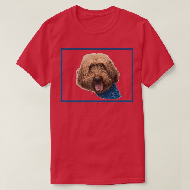 Cute Red goldendoodle goldendoodle älskare T Shirt (Design framsida)