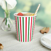 Cute red grönt vit candy cane lodrät rand