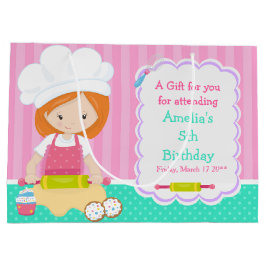 Cute Red Hair Girl Baking Tack