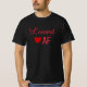 Cute Red Heart Loved AF T-Shirt (Framsida)
