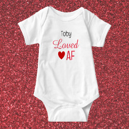 Cute Red Heart Loved AF T Shirt