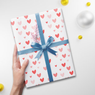 Cute Red Hearts Valentine Day Presentpapper