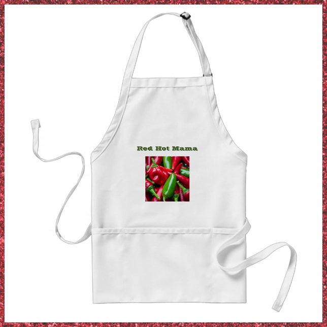Cute Red Hett Mamma med paprika Förkläde (Skapare uppladdad)