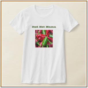 Cute Red Hett Mamma med paprika T Shirt