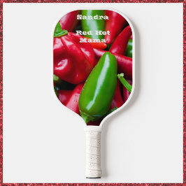 Cute Red Hett Mamma Pickleball Paddle