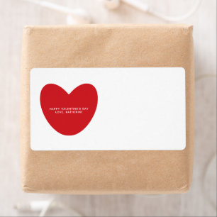 Cute Red Hjärtat personlig blank Valentine Day Fraktsedel