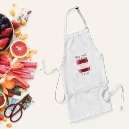 Cute Red Home Canning Jelly Burk med ditt namn Förkläde