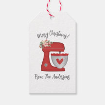 Cute Red Jul Blommigt Bakery Cake Mixer