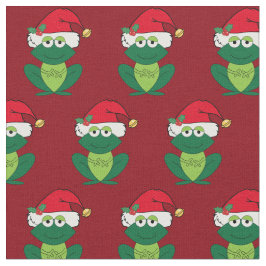 Cute Red jul Frog Tyg