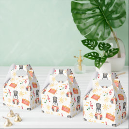 Cute Red jul Nutcracker Penguin Presentaskar