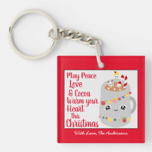 Cute Red Kawaii Cocoa God jul Anpassningsbar Photo