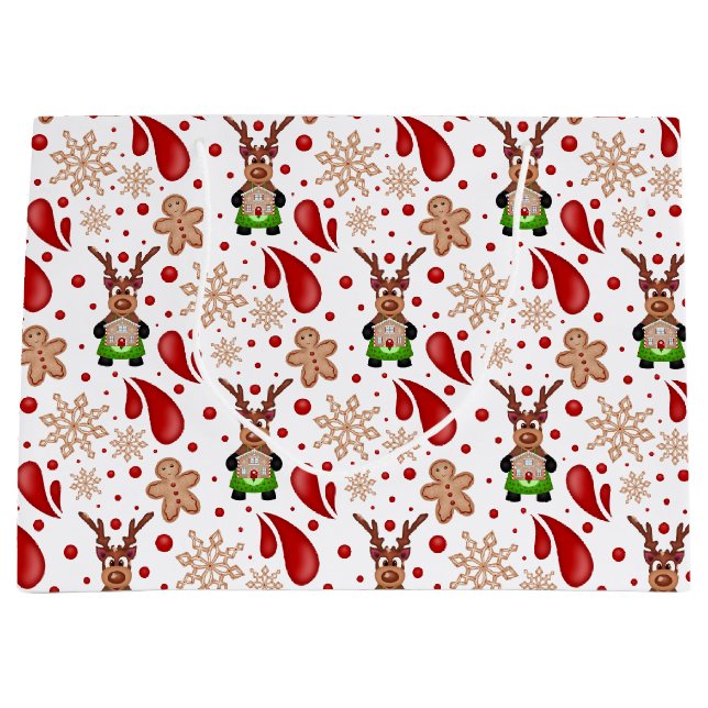 Cute Red Kids Christmas Reindeer (Framsidan)