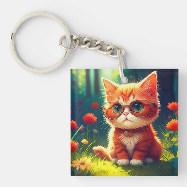 Cute Red Kitten Wearing Glasses-365478 (Framsidan)