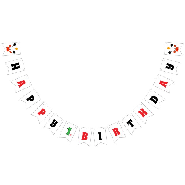 Cute Red krabs Vimplar (Alla)