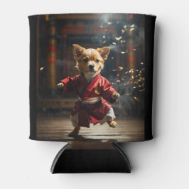 Cute Red Kung fu Puppy Cooler