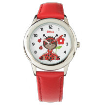 Cute Red Ladybug Girl Kids