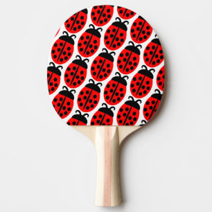 Cute Red Ladybug Pingisracket