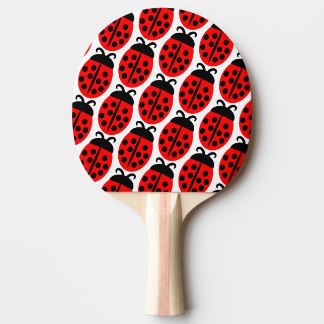 Cute Red Ladybug Pingisracket (Framsidan)